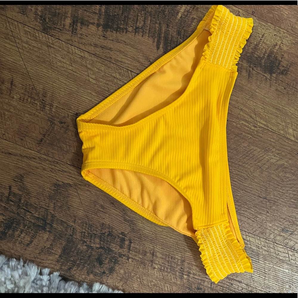 Yellow bikini bottoms